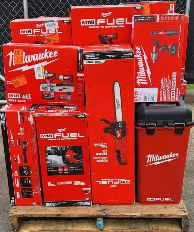 Milwaukee Tool Liquidation Pallets