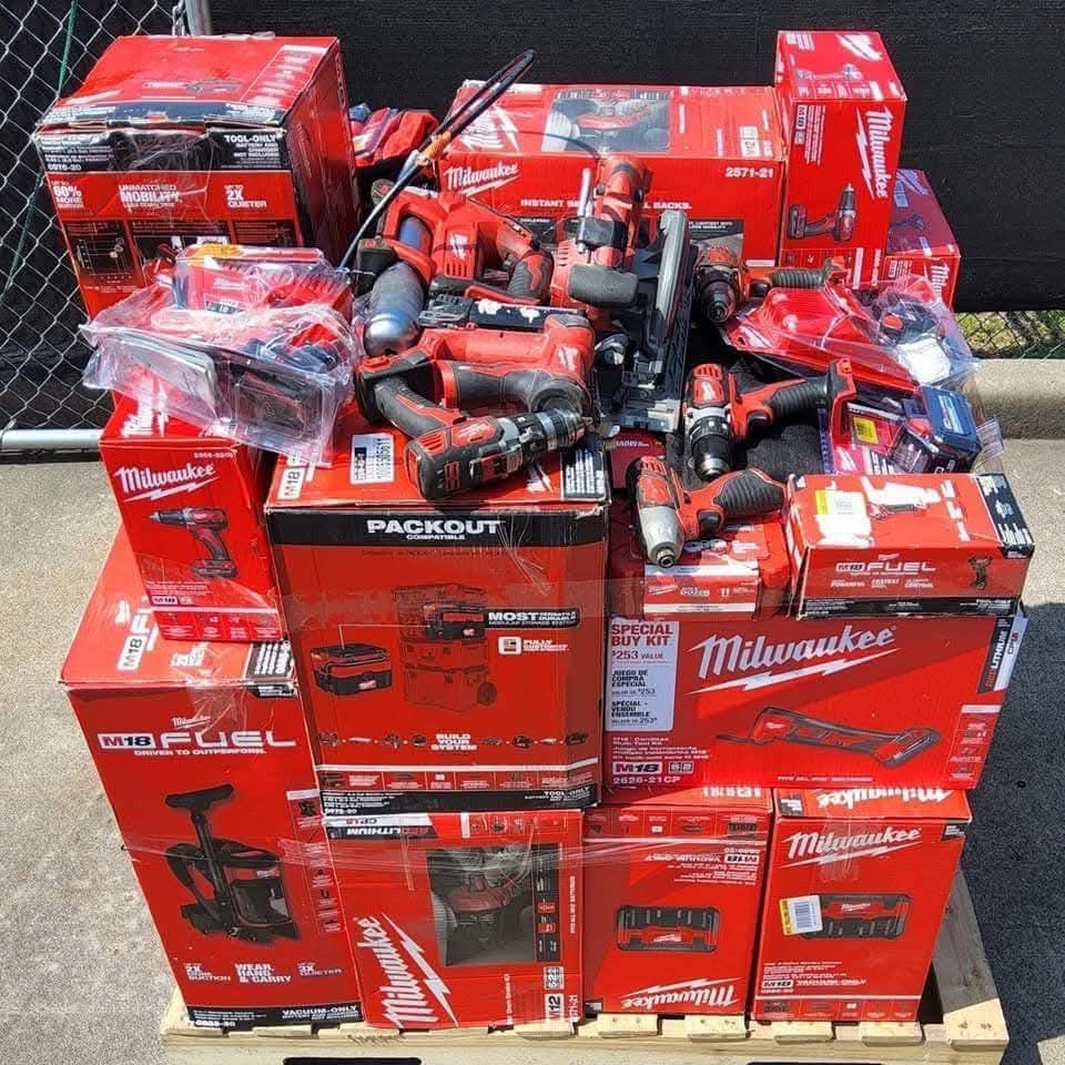 Milwaukee Tools Liquidation Pallet